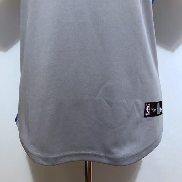Adidas NWOT NBA Heather Grey, White and Blue Jersey Women XL - Picture 5 of 14